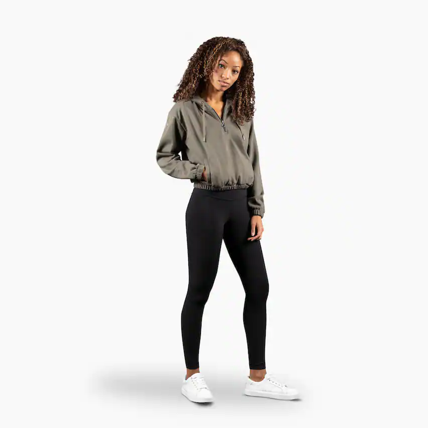 Product: Women's Chill Half Zip Cropped Hoodie image